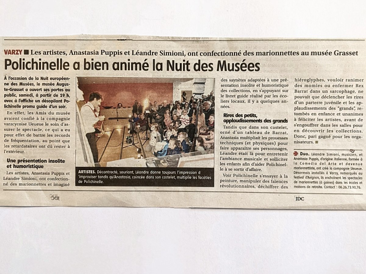 Articles de presse — Compagnie UEUEUE
