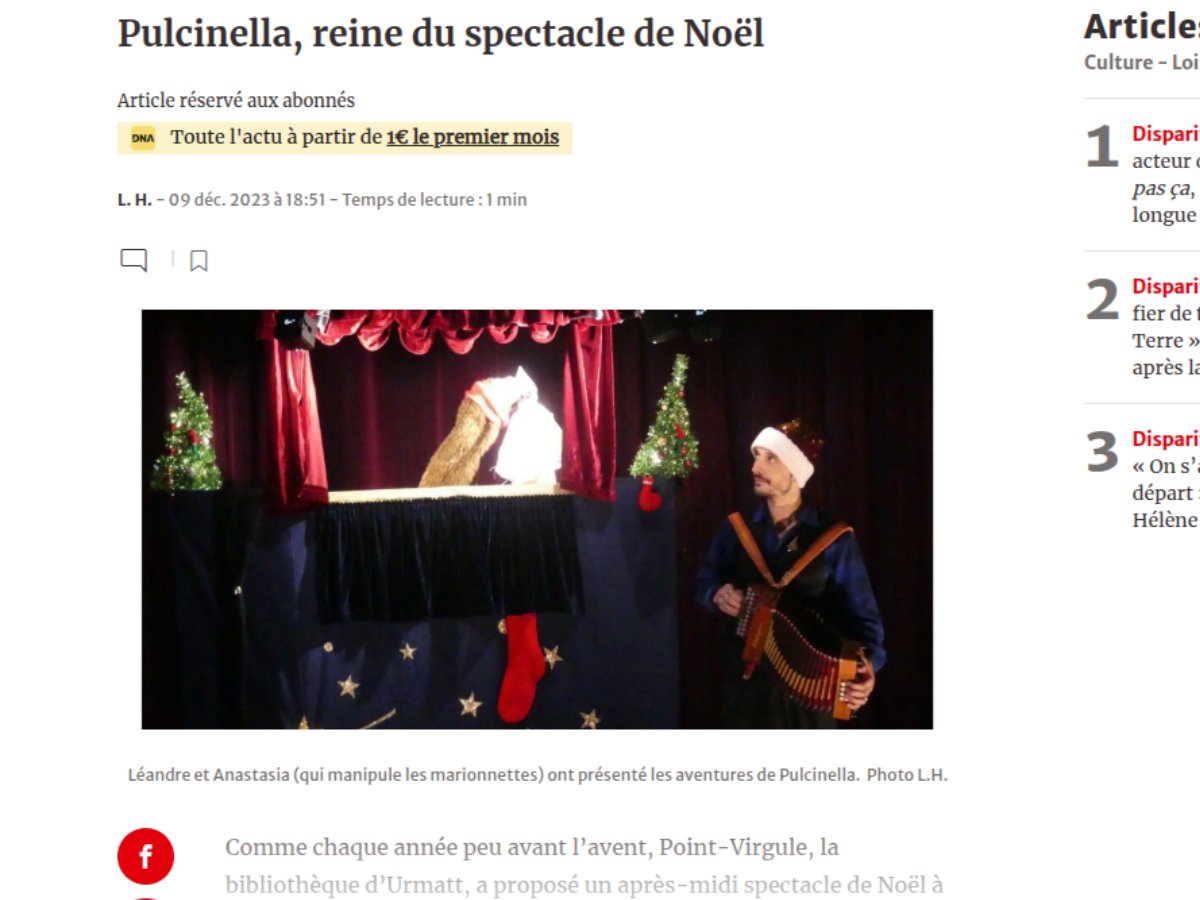 Presse — Spectacles de Noël
